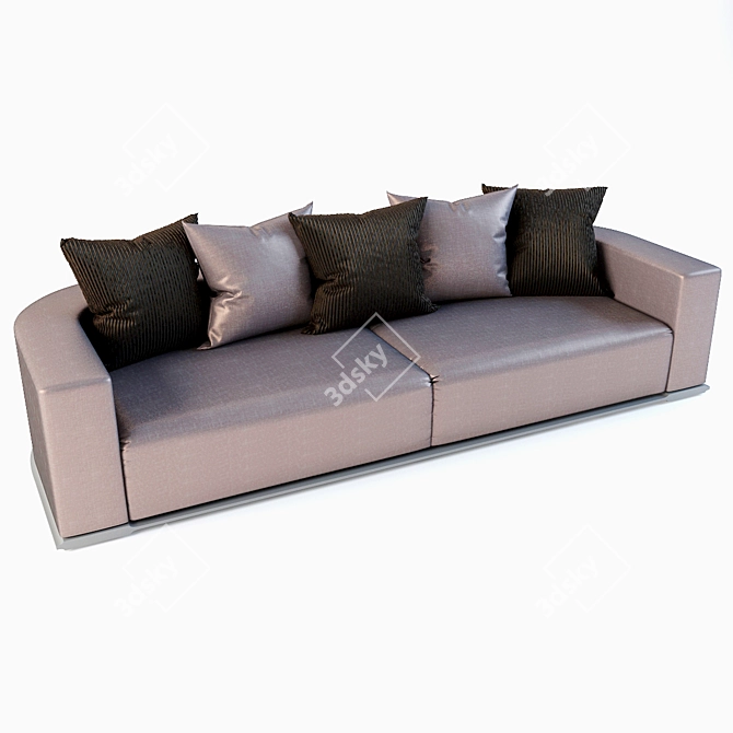 Luxury FENDI Memory Sofa 3D model image 1