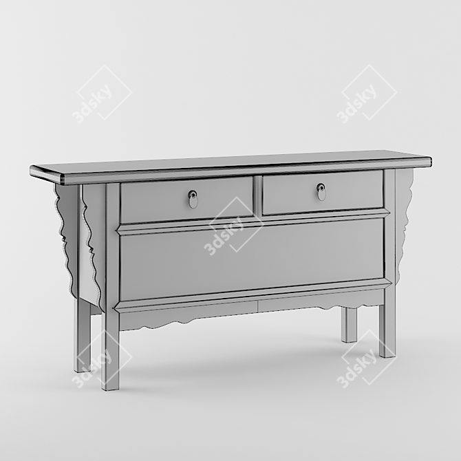 Eastern Style Restaurant Cupboard 3D model image 2