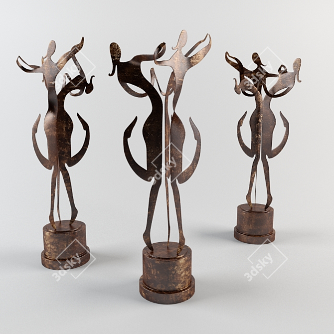 Title: Elegant LAM LEE EUROPE Trio 3D model image 1