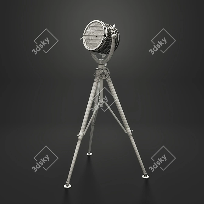 Elegant Royal Sealight Floor Lamp 3D model image 2