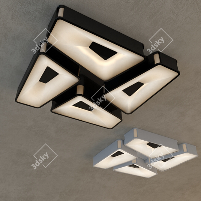 Italian Ceiling Lamp A88106 3D model image 1