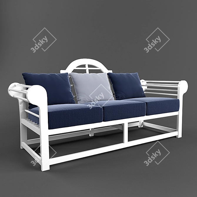 Cozy Cushion Sofas 3D model image 1