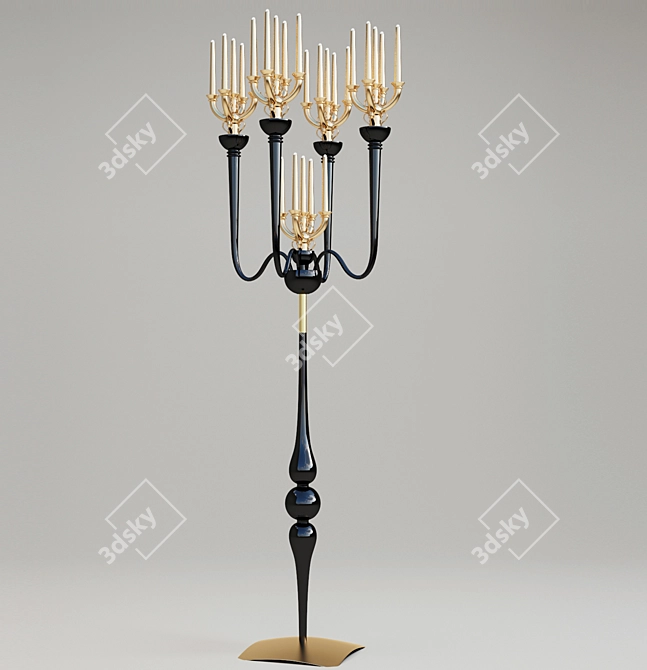 Elegant Ballroom T Torchère 3D model image 1