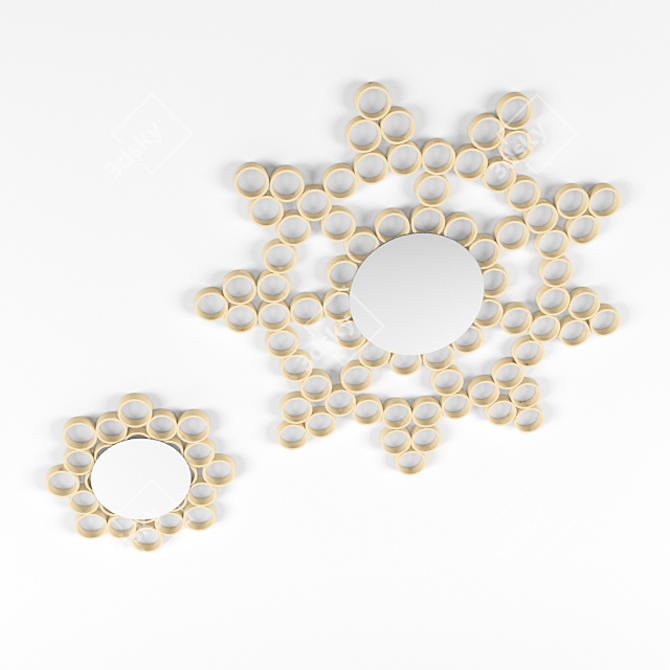 Title: Rings Frame Mirror 3D model image 1