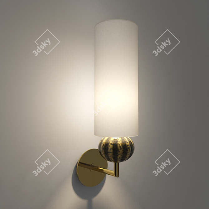 Elegant Gallia Sconce 3D model image 1