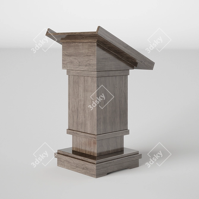 Compact Department Storage Stand 3D model image 1