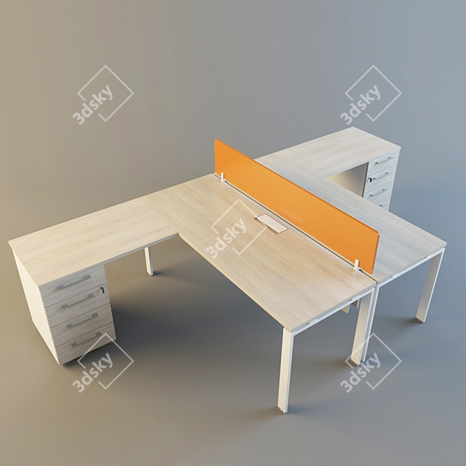 Multi-Purpose Office Table 3D model image 1