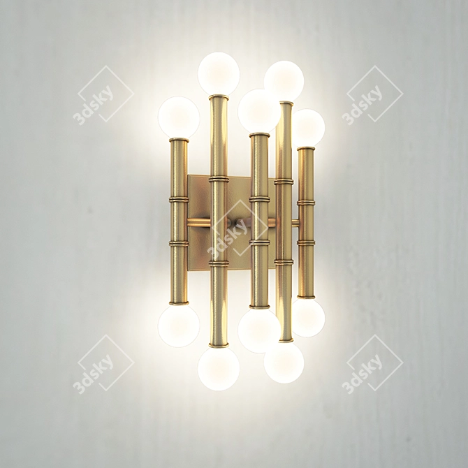 Meurice Antique Brass Sconce 3D model image 1