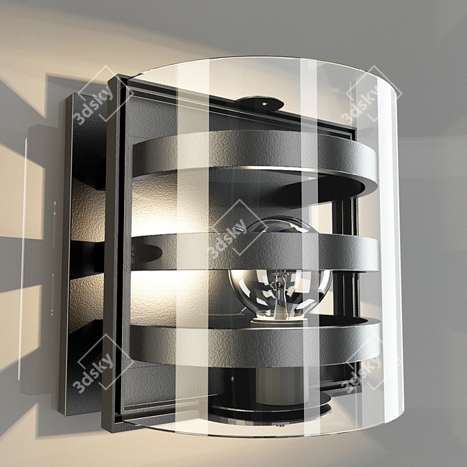 Modern Urban Street Lamp 3D model image 1