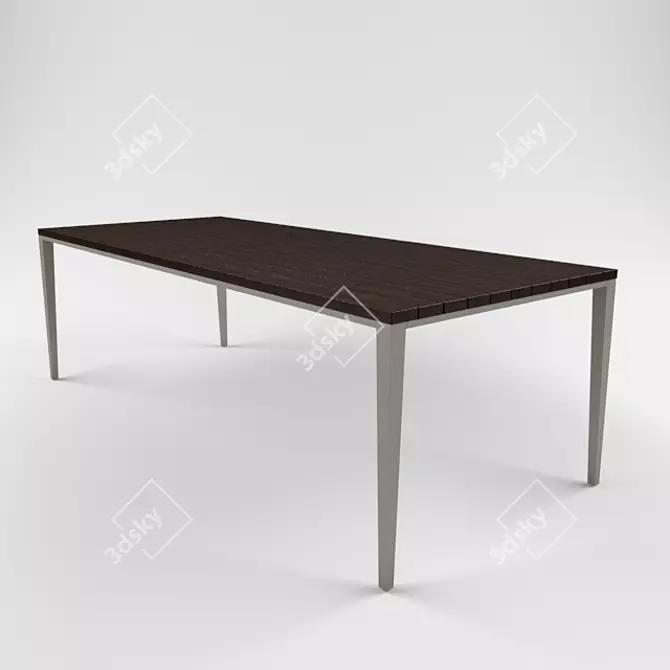 Antares Table by B&B Italia | 2400x1000x750 3D model image 1