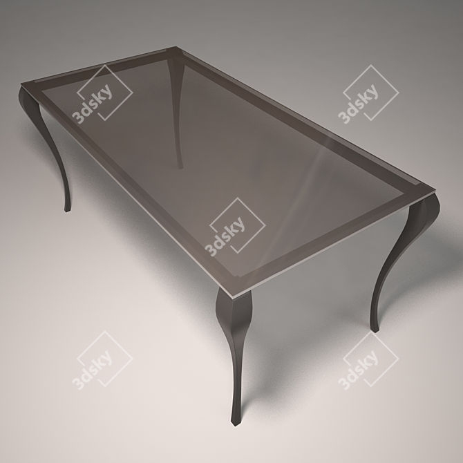 Modern Art Table 3D model image 2