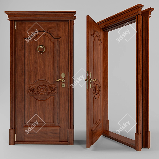 Timeless Elegance: Stull-Doors 3D model image 1