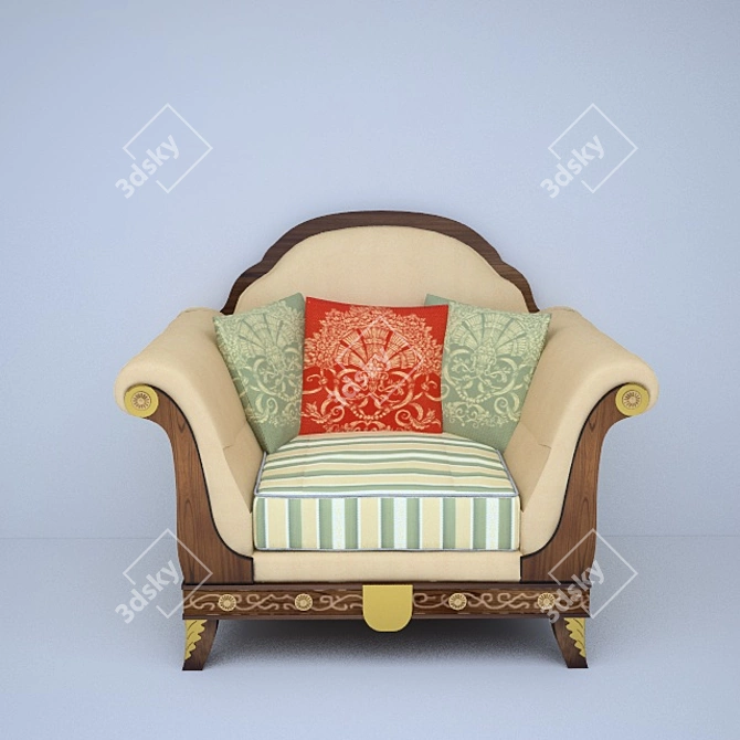 Italian Luxury Chair: Francesco Molon 3D model image 1