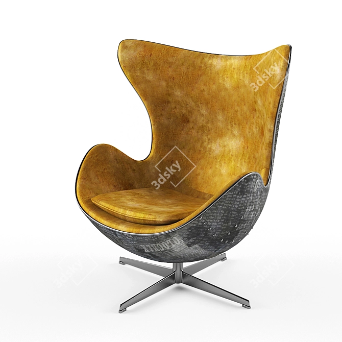 Elegant Arne Jacobsen Egg Chair 3D model image 1