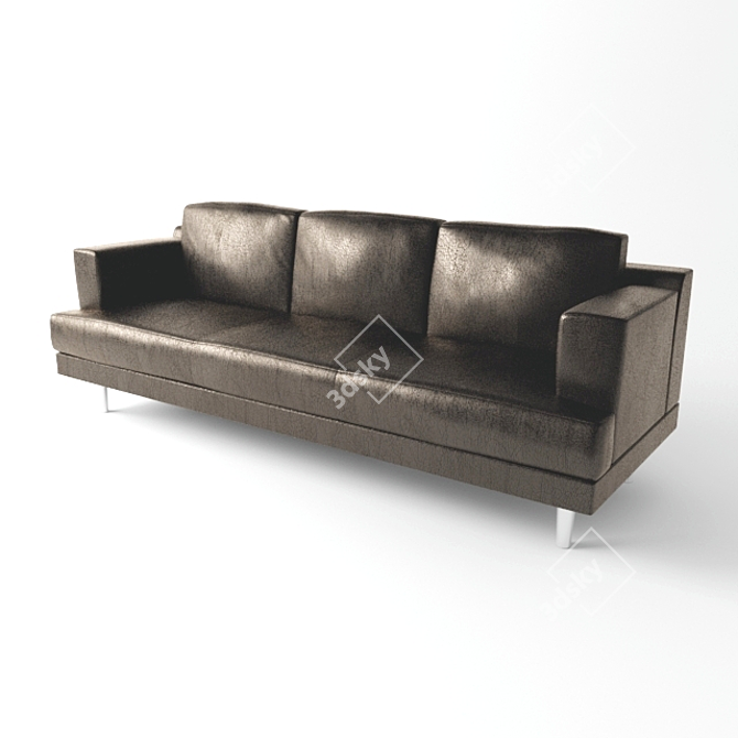 Textured Sofa: Modern Elegance 3D model image 1