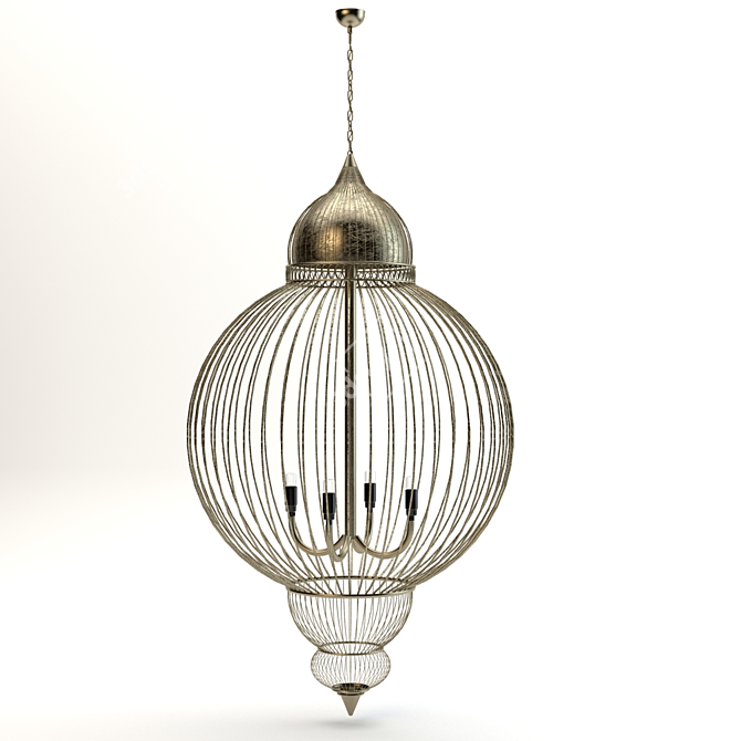 Avian Elegance Chandelier 3D model image 1