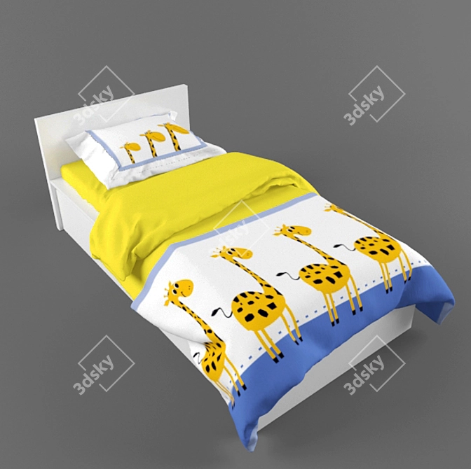 CozyDream Baby Bed 3D model image 1