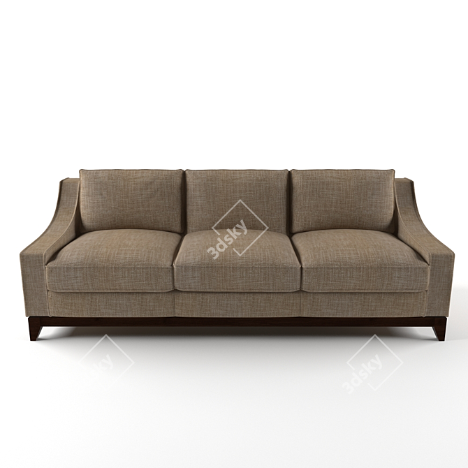 Title: Zeno Designer Sofa: Exquisite Craftsmanship, Elegant Design 3D model image 2