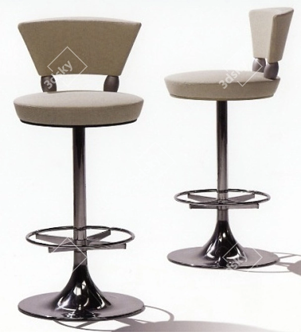 Eclectic Style Bar Stool 3D model image 3