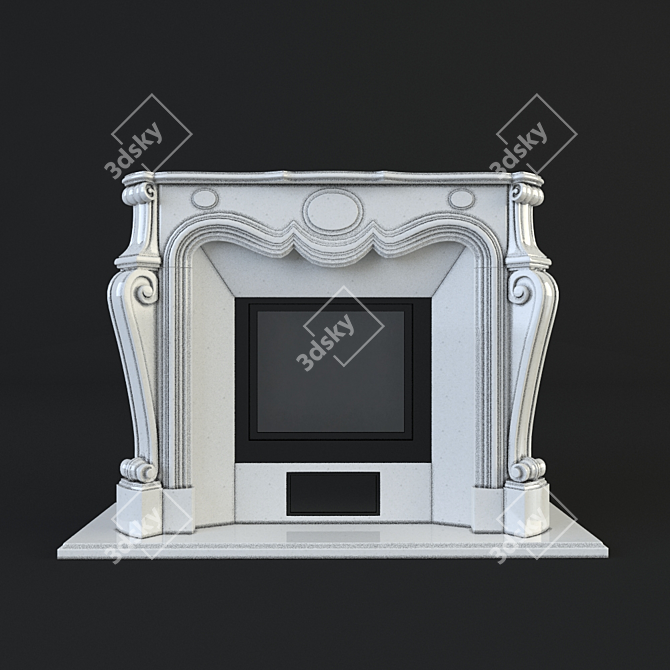 Classic Fireplace 3D model image 1