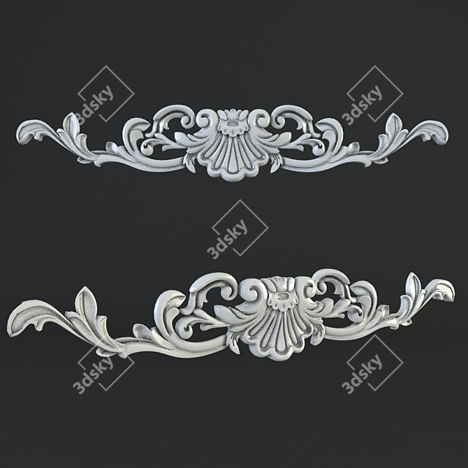 Classic Decorative Patch 3D model image 1