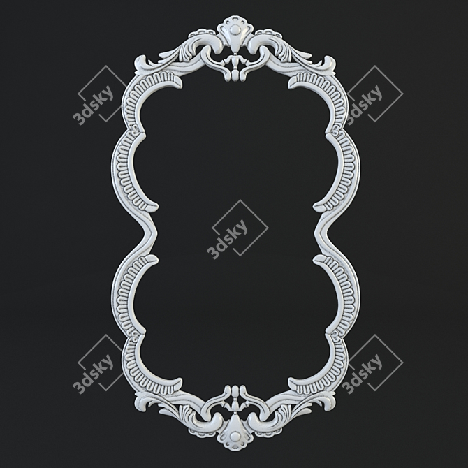 Classic Ornate Frame 3D model image 1