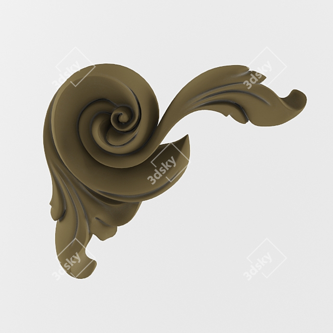 Elegant Ornament Pattern - Unique Design 3D model image 1