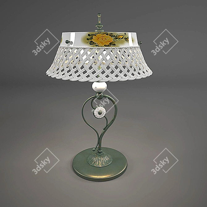 Provencal Ceramic Table Lamp 3D model image 1