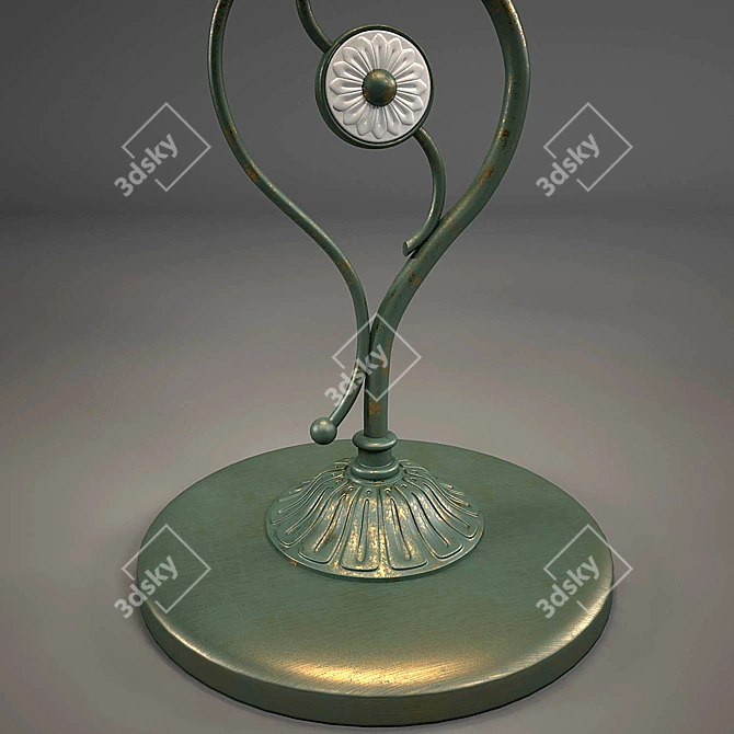 Provencal Ceramic Table Lamp 3D model image 2