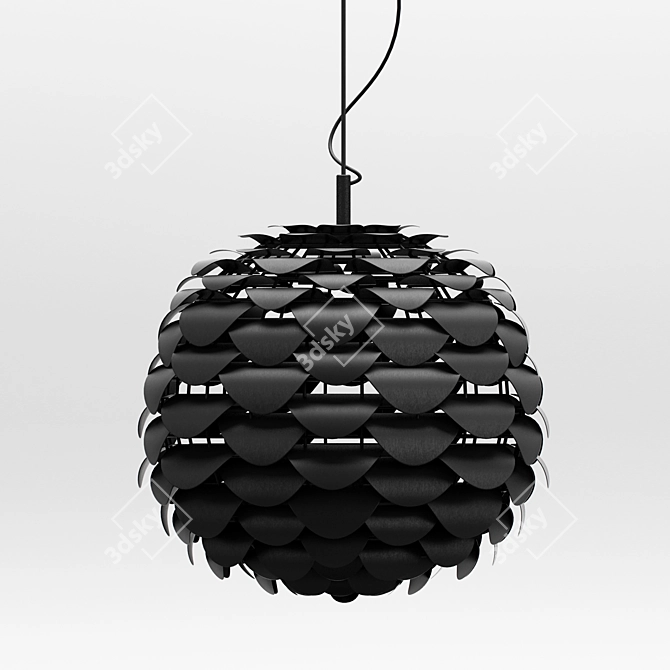 Boule Nova Chandelier: Stylish Lighting Solution 3D model image 2