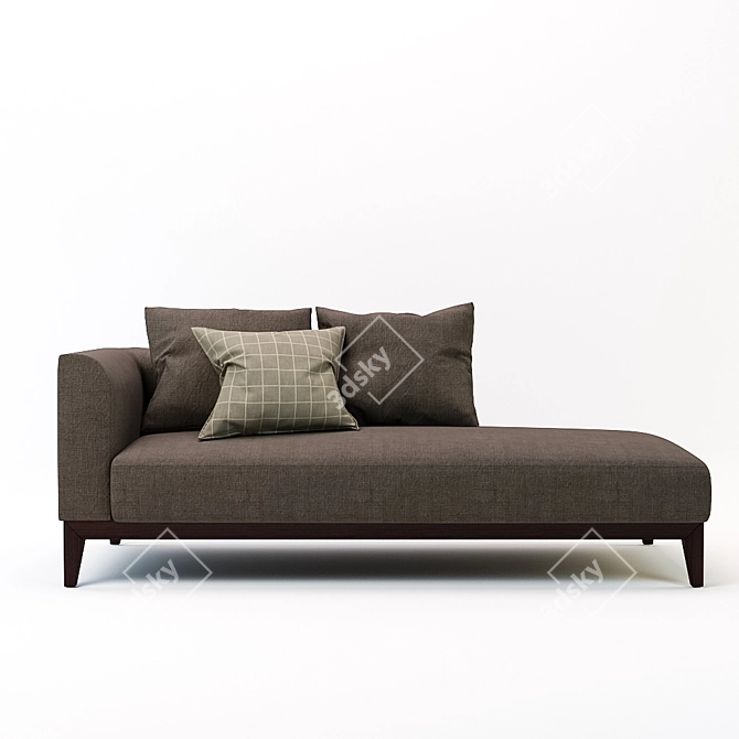 Cozy Langley Lounge Sofa 3D model image 1