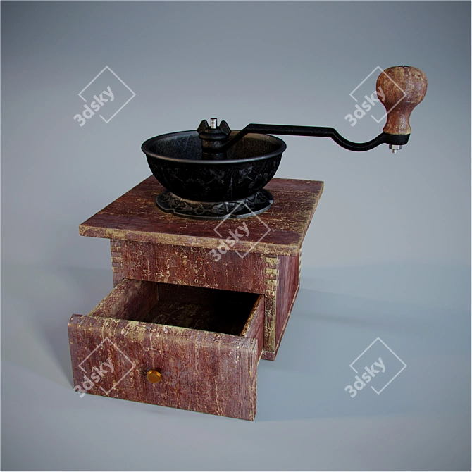 Vintage Coffee Grinder 3D model image 1