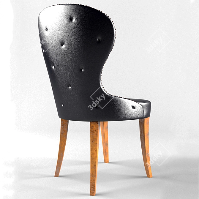 Charme Leather Chair, Lumiere Collection 3D model image 3