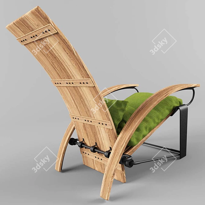 Cozy Elegance: Sasa-Melodiana Chair 3D model image 3