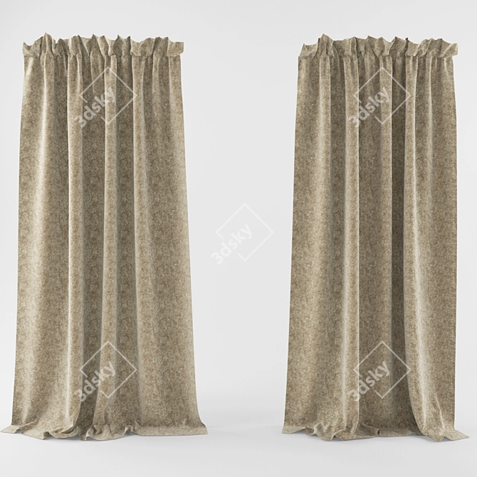 Elegant Drapes for your Home 3D model image 1