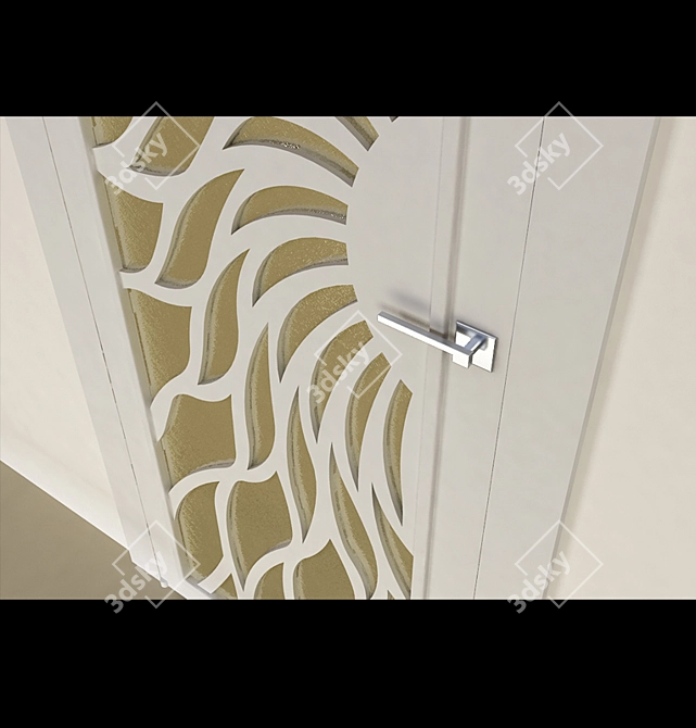 Sleek Glass Door - Modern Design 3D model image 3