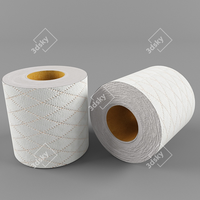 Softest Sheets of Comfort: Toilet Paper 3D model image 1