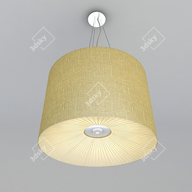 Chic Beige Metal Cupola 3D model image 1