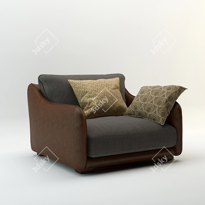 Modern Comfort: LaFayeth Armchair 3D model image 1