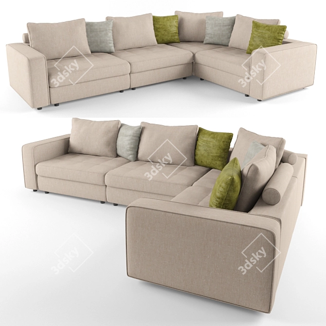 Costa Bella Houston Sofa 3D model image 1