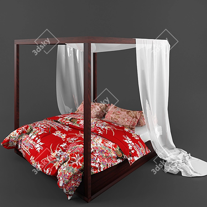 Dream Rest Comfort Bed 3D model image 1