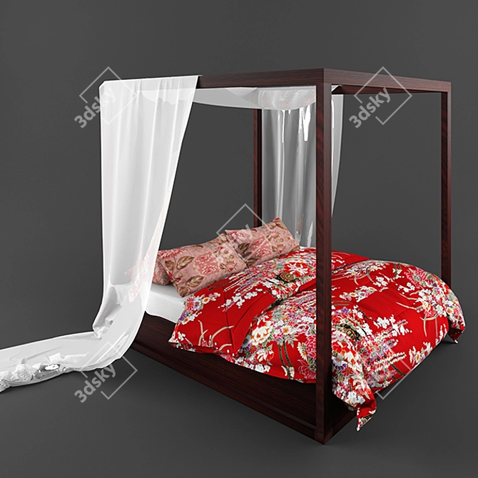 Dream Rest Comfort Bed 3D model image 2