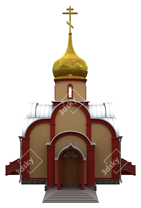 St. Peter & Paul Convent Khabarovsk: A Sacred Haven 3D model image 2