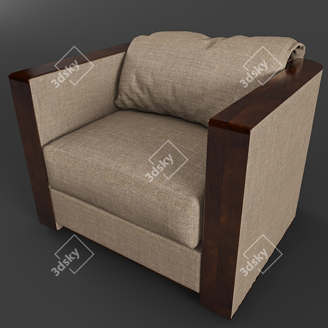 Cozy Comfort Armchair 3D model image 1