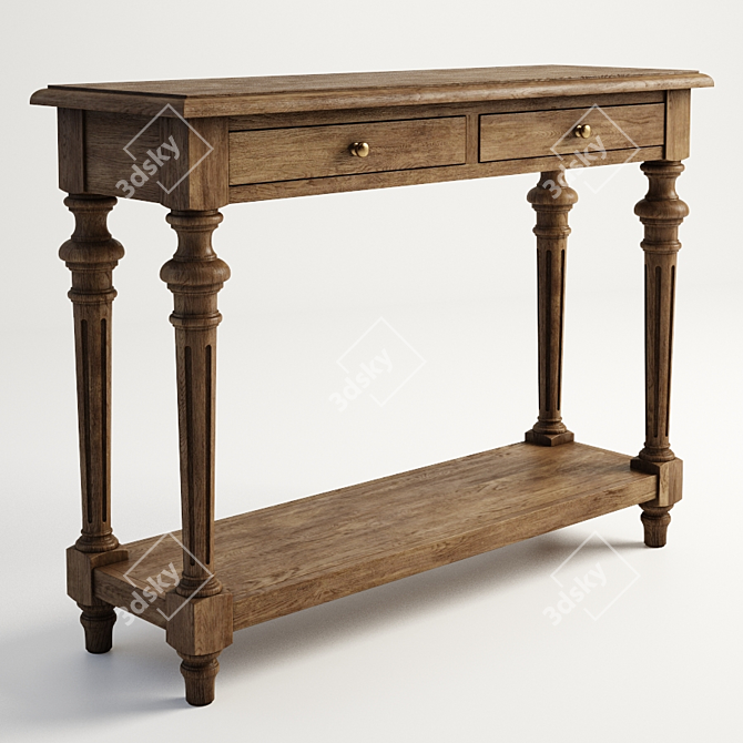 Elegant Marlow Console Table - 512.002-2N7 3D model image 1