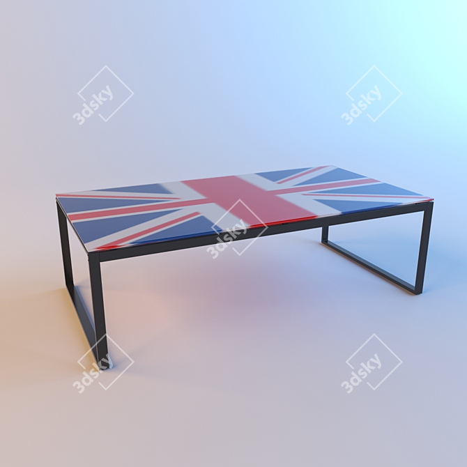 Modern Union Coffee Table 3D model image 1