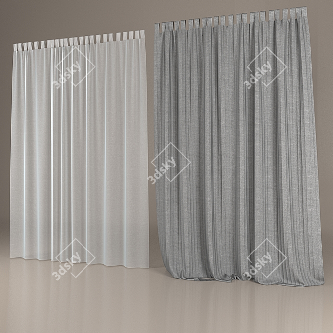 Window Magic: Curtains & Blinds 3D model image 1