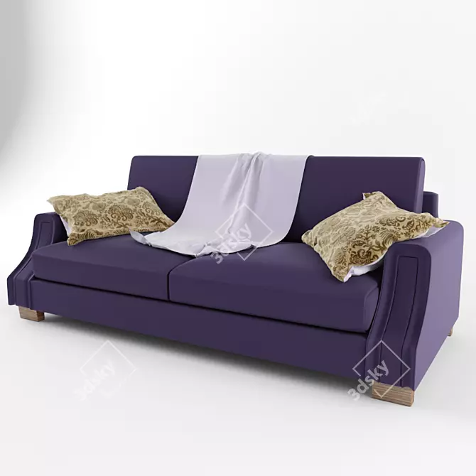 Luxury XL IFAB Borghese Sofa 3D model image 1