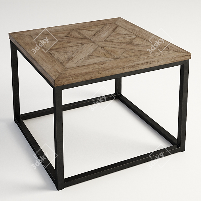 Burton Side Table: Elegant and Functional 3D model image 1