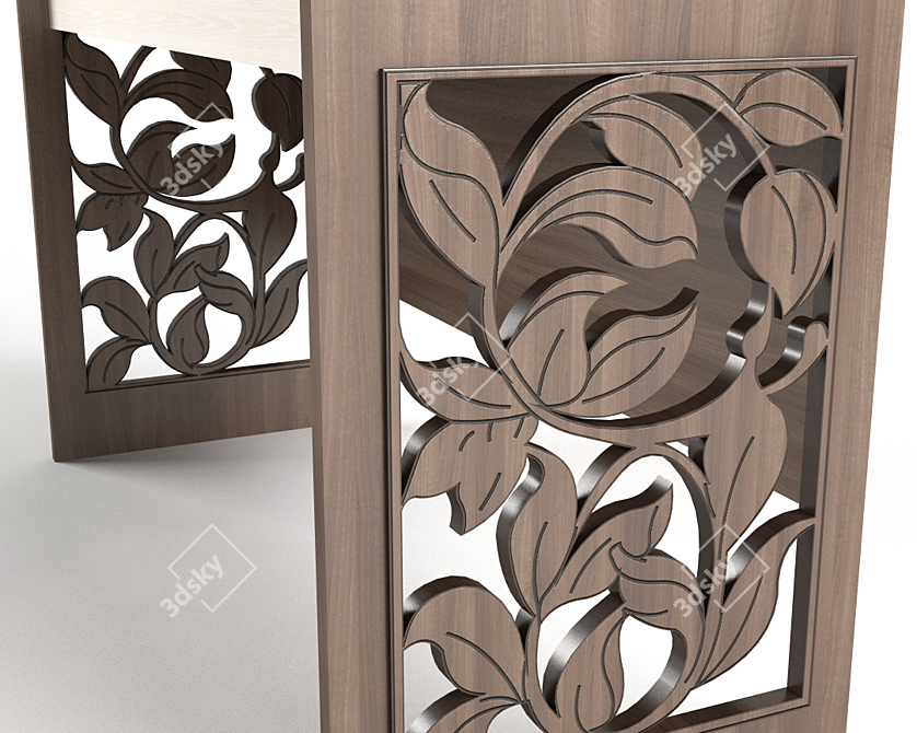 Elegant Fusion Dressing Table 3D model image 2